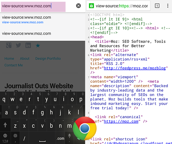 How To View Website HTML CSS Source Code On Android