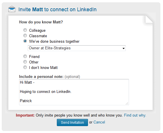 2 linkedin how you are connected