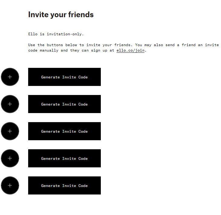 7 ello invite code