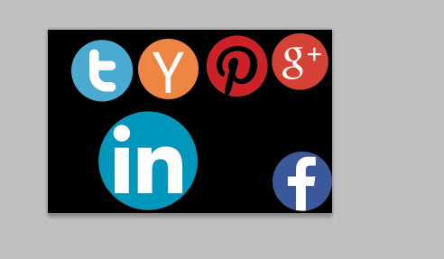 flat social media icons