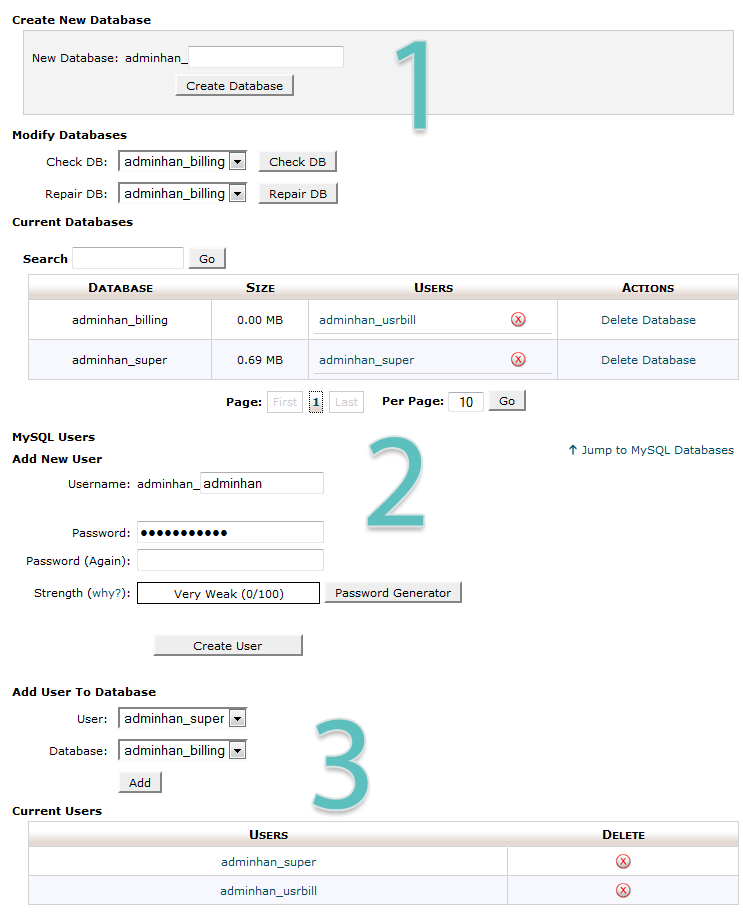 6 create database