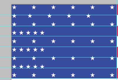 PSD of USA flag in Photoshop