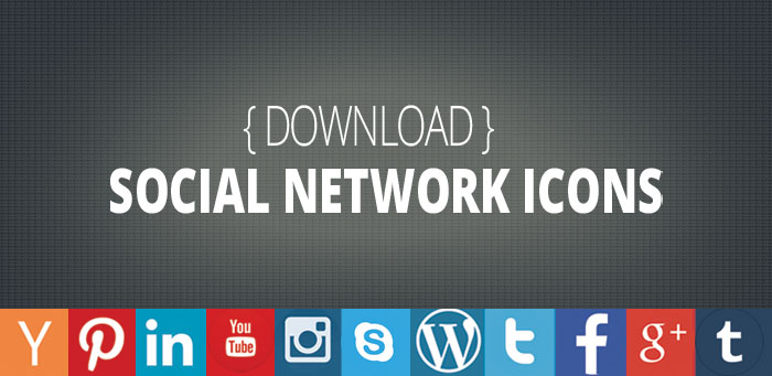 free download flat social media icons