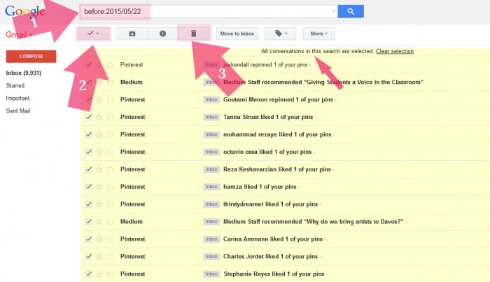 How To: Delete ALL messages from Gmail (even 10 000 ) at once
