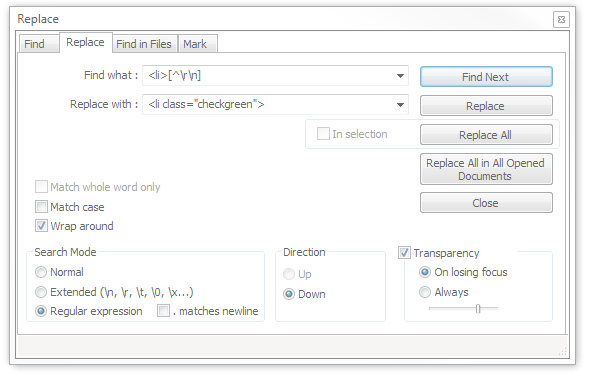 knowledge of regular expressions