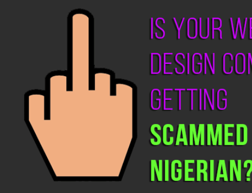 To catch a Nigerian web design scammer