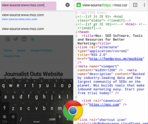 How to view website HTML/CSS source code on Android