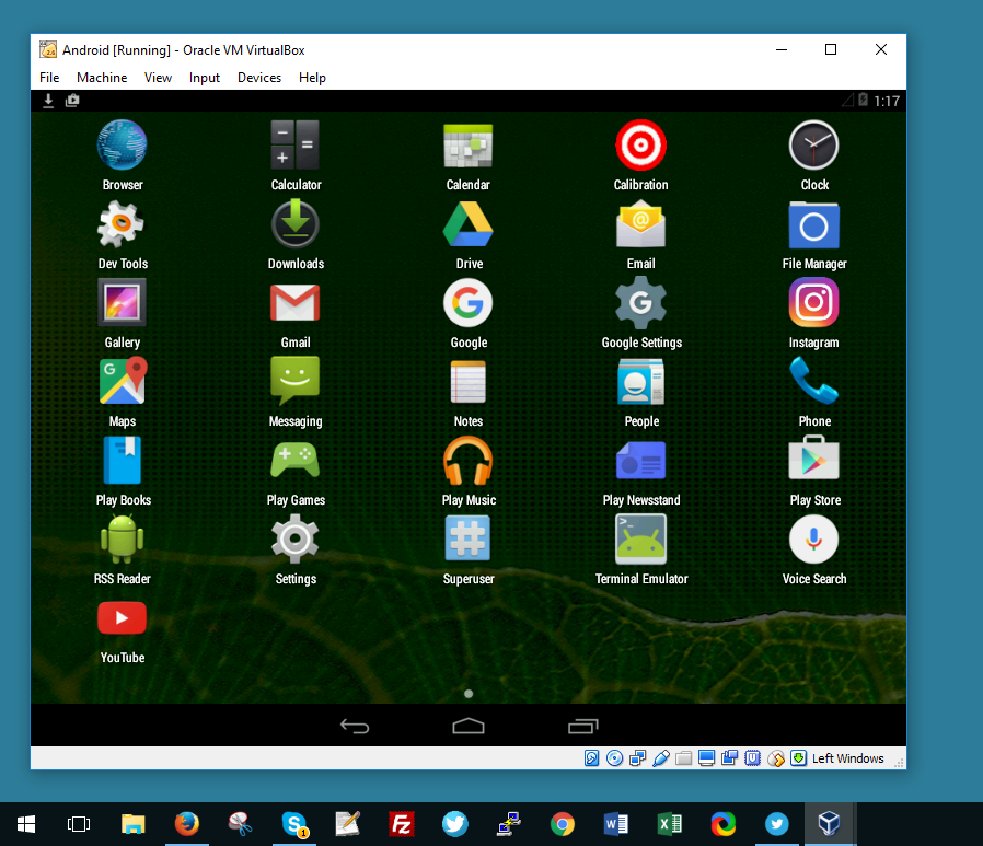 android inside windows