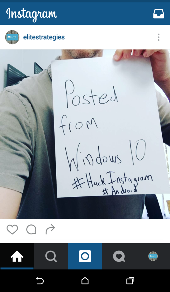 instagram android windows pc desktop