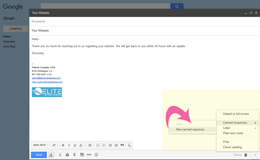 gmail template 2