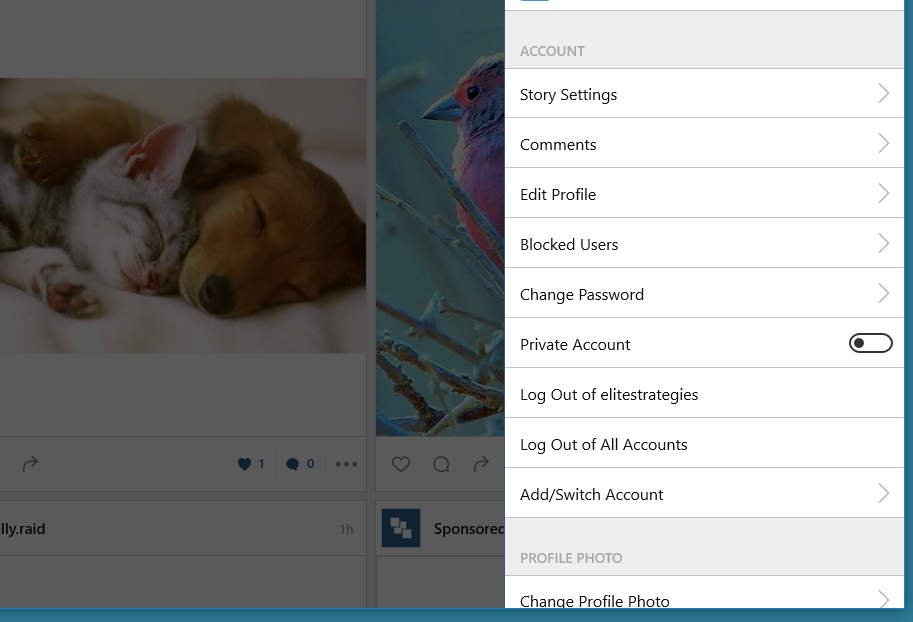 add account on instagram desktop